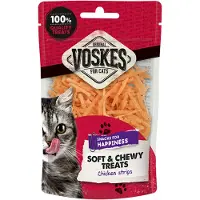 Voskes Soft & Chewy Hühnerfilet Streifen Katzensnack (60 g)
