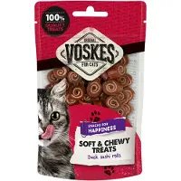 Voskes Soft & Chewy Sushi Rolls Ente Katzensnack (60 g)
