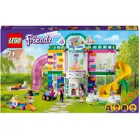 LEGO 41718 Friends Tiertagesstätte, Heartlake City Spielset mit Tier-Figuren und 3 Mini-Puppen, Spielzeug für Mädchen und Jungen ab 7 Jahre