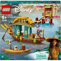 LEGO 43185 Disney Princess Bouns Boot Spielzeug mit 2 Mini-Puppen aus dem Film Raya und der letzte Drache, Kinderspielzeug ab 6 Jahren