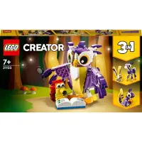 LEGO 31125 Creator 3-in-1 Wald-Fabelwesen: Hase - Eule - Eichhörnchen