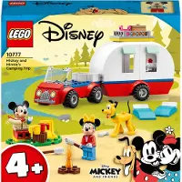 LEGO 10777 Disney Mickys und Minnies Campingausflug, Wohnmobil mit Disney Figuren: Minnie, Micky Maus und Pluto Hund, für Kinder ab 4 Jahren
