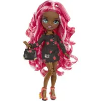 Rainbow High Serie 3 Daria Roselyn Modepuppe Rose (Rosa-Rot) mit 2 Designer-Outfits zum Kombinieren mit Accessoires, Geschenk f r Kinder und Co