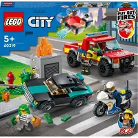 LEGO 60319 City Löscheinsatz und Verfolgungsjagd mit Feuerwehrauto und Motorrad