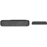 Brabantia Dusch-Badezimmerablage MindSet - mit Wischer - Dark Grey