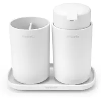 Brabantia Seifenspender Set White, Weiß, Freistehend, 3 Stück(e)