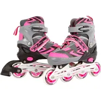 Street Rider Kids Globe Inlineskates Inliner rosa/grau, verstellbar Größe 37-40