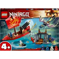 LEGO 71749 NINJAGO Flug mit dem Ninja-Flugsegler, Set mit Schiff und Figuren, darunter eine Drachen-Figur