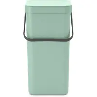 Brabantia Sort & Go Mülleimer / Aufbewahrungsbox 16 L - Mintgrün