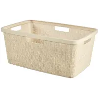 Curver Jute Wäschekorb 46L Off White