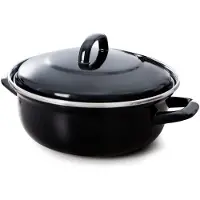 BK Fortalit, 1,4 l, Schwarz, Edelstahl, Emaille, Edelstahl, Keramik, Gas, Halogen, Induktion