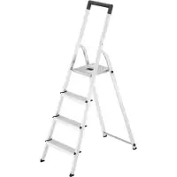 Hailo | Haushaltstreppe | 4 Stufen Aluminium