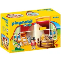 Playmobil 1.2.3. 70180 Mein Mitnehm-Reiterhof