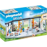 Playmobil Krankenhaus mit Einrichtung 70191- 297 Teile - Hospital mit 4 Figuren - für Kinder ab 4 Jahren