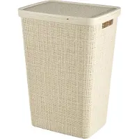 Curver Jute - Wäschebox - Weiß - 58L - 43x34x58,2cm - (2er-Set)