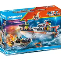 Playmobil City Action 70140 Seenot: Löscheinsatz mit Rettungskreuzer