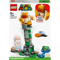 LEGO 71388 Super Mario Kippturm mit Sumo-Bruder-Boss – Erweiterungsset, baubares Kinderspielzeug zum Sammeln, Geschenkidee
