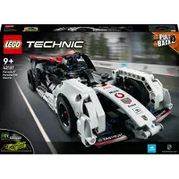 LEGO 42137 Technic Formula E Porsche 99X Electric, Rennauto für Jungen und Mädchen, Modellauto-Bausatz, Spielzeugauto mit Rückziehmotor und AR-App