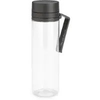 Brabantia Make & Take Wasserflasche mit Fruchtfilter 0,5 L - Dark Grey