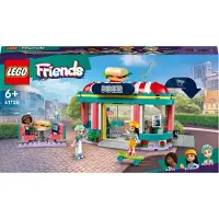 LEGO 41728 Friends Restaurant in der Innenstadt mit Spielzeug Mini-Puppen Liann, Aliya und Charli aus 2023, Restaurant-Spielset für Kinder ab 6 Jahren