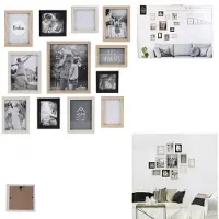 Coppens 12er-Set: Bilderrahmen in Hellbraun - onesize
