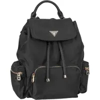 GUESS Gemma Eco Mini Rucksack in Schwarz für Damen – 22x32x12 CM / Black