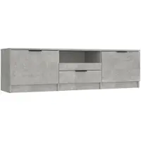 vidaXL TV-Schrank Betongrau 140x35x40 cm Holzwerkstoff
