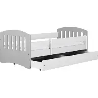 Kocot Kids Kinder-/Juniorbett CLASSIC 1 in Weiß, Grau ca.80x160cm