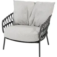4 Seasons Outdoor Calpi Living Sessel anthrazit inkl. 2 Kissen