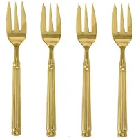 Greengate Kuchengabel Gold 4er Set Edelstahl Besteck Set
