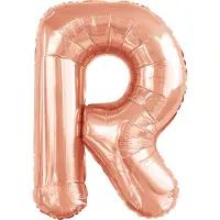 Amscan Grosser Buchstabe R Roségold Folienballon N34 verp