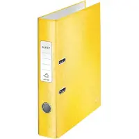 Leitz Ordner Wow A4 schmal gelb Packung mit 10 Stück