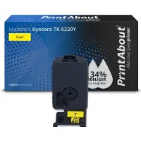 PrintAbout Toner kits kompatibel für Kyocera TK-5220Y ECOSYS M5521cdn/M5521cdw/P5021cdn/P5021cdw in Gelb