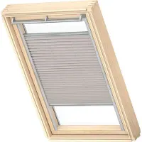 Velux Plissee-Faltstore manuell silbergrau uni FHL PK10 1284S