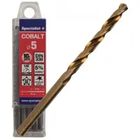 Specialist Cobalt metal drill 5 mm 10pcs