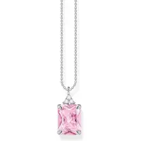 Thomas Sabo Kette pinker Stein silber
