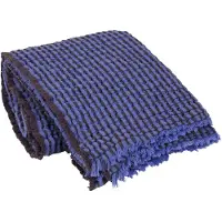 Broste Copenhagen Linda Plaid blau - 130x180cm