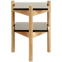 Nordal Amber Beistelltisch - Holz / Glas