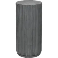 Broste Copenhagen Rillo Podium Ø38,5XH78CM - grau