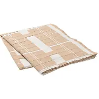 Broste Copenhagen Earl Tischdecke 160x300cm - Regentag / Indian Tan