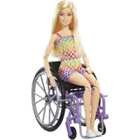 Barbie Blonde Fashionista-puppe Mit Rollstuhl