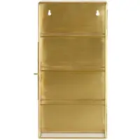 Nordal A/s Ada Kleiner Wandschrank | S |3 Regale | Gold | 20141
