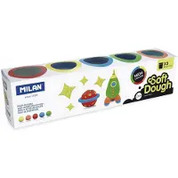 Milan Neon play dough 5 colors x 142g 913505N MILAN