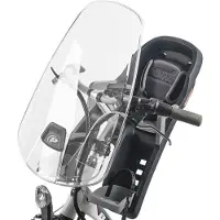Polisport fahrradsattel für Bilby junior mit Windschutzscheibe schwarz/grau