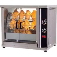 CombiSteel Hähnchengrill Elektro, 3 Spieße - 1020 x 640 x 830 mm