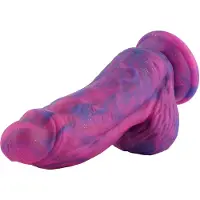 Hismith Premium Fantasy Dildo mit leichter Kurve KlicLok und Saugnapf 24 CM