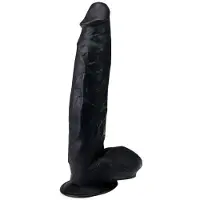 Hismith Premium Mega Dildo mit Saugnapf XL Schwarz BlackZilla 30 CM