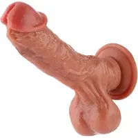 Hismith Premium Realistischer Dildo KlicLok und Saugnapf 22 CM Beige
