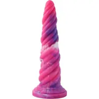 Hismith Premium Fantasy Saugnapf Dildo 25 cm Anal Rosa Einhorn