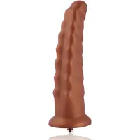 Hismith Premium Dildo P-Punkt Arthropod KlicLok und Saugnapf 25 CM Gold Braun